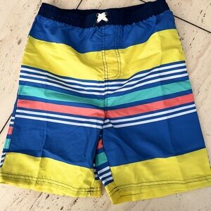 NWOT Quad Seven Striped Swim Shorts